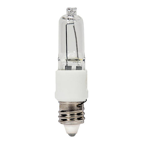 Satco S4488-TF, T3 Halogen / Excel, 60W, 120V, 2900K Warm White, 960 Lumens, Mini Candelabra Base, Shatter Proof, Clear Finish