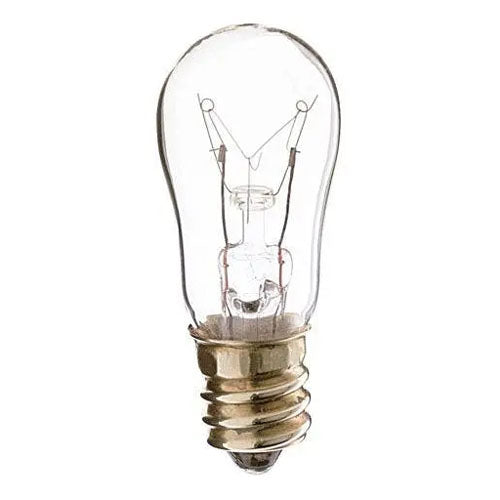 Satco S4572, S6 Incandescent, 6W, 230V, 2700K Warm White, 25 Lumens, Candelabra E12 Base, Clear Finish, 10 Packs