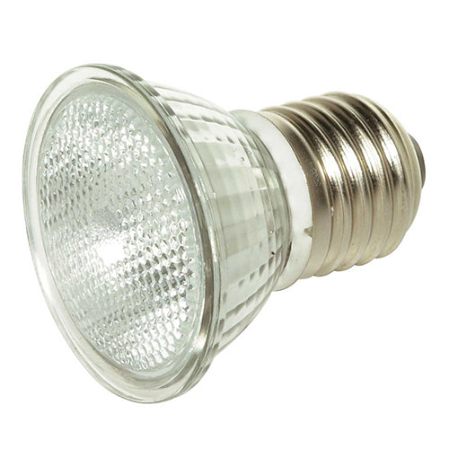 Satco S4623, MR16 Halogen, 20W, 120V, 2900K Warm White, 140 Lumens, Medium E26 Base, Clear Finish, 12 Packs