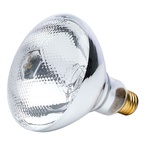 Satco S4759, BR38 Incandescent, 125W, 120V, 2850K Warm White, Medium E26 Base, Clear Finish, 12 Packs