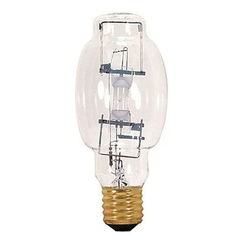 Satco S4829-TF, Metal Halide HID, 175W, 4000K Cool White, 14000 Lumens, Mogul E39 Base, Shatter Proof, Clear Finish