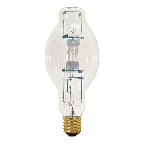 Satco S5845, Metal Halide HID, 1000W, 4200K Cool White, 110000 Lumens, Mogul E39 Base, Clear Finish