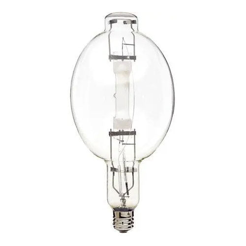 Satco S4837, Metal Halide HID, 1500W, 3400K Neutral White, 161000 Lumens, Mogul E39 Base, Clear Finish