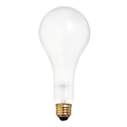 Satco S4960, PS25 Incandescent, 300W, 130V, 2700K Warm White, 3600 Lumens, Medium E26 Base, Frost Finish, 24 Packs