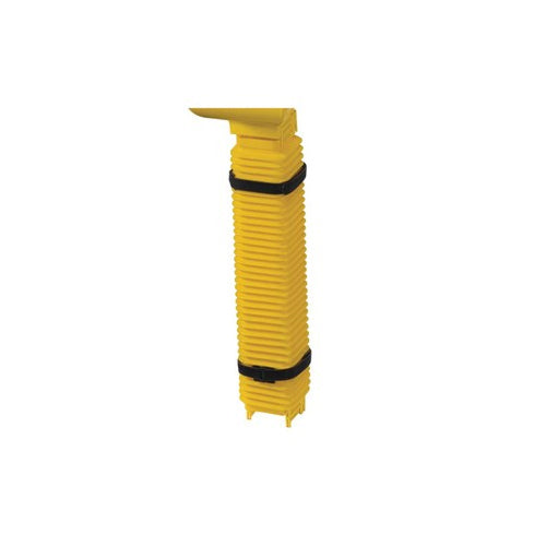 Leviton S50ST-350, Square Convoluted Tube, 50mm Diameter, 350mm, Yellow