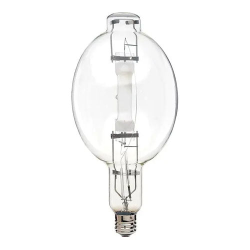 Satco S5835, Metal Halide HID, 1000W, 4000K Cool White, 105000 Lumens, Mogul E39 Base, Clear Finish