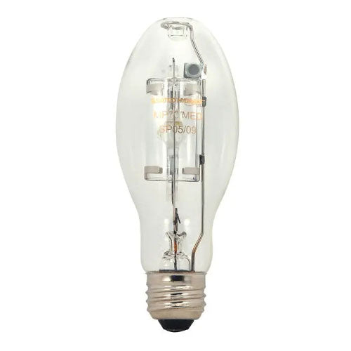 Satco S5863, Metal Halide HID, 175W, 4200K Cool White, 10800 Lumens, Medium E26 Base, Clear Finish, 12 Packs