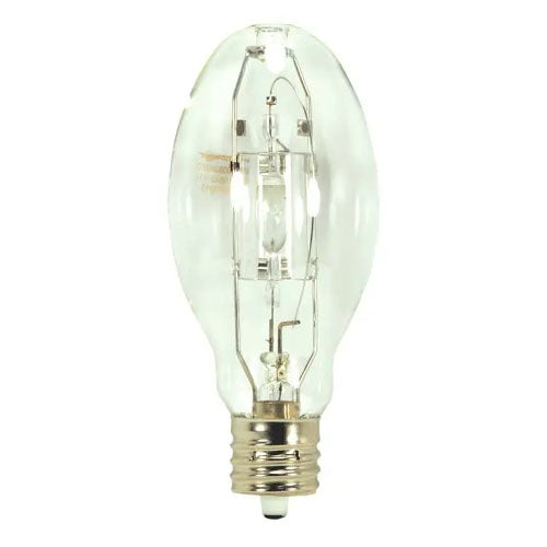 Satco S5884, Metal Halide HID, 400W, 4200K Cool White, 42000 Lumens, Mogul Extended EX39 Base, Clear Finish