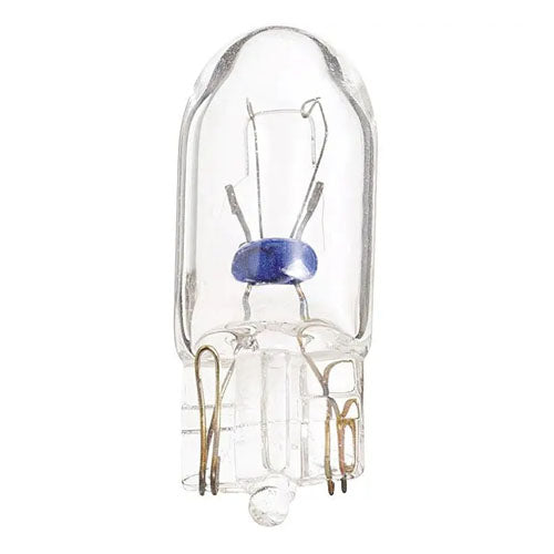 Satco S6101, T3 1/4 Miniature, 10W, 12V, 126 Lumens, Mini Wedge Base, Clear Finish, 10 Packs