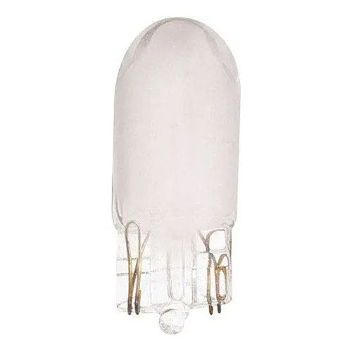 Satco S6102, T3 1/4 Miniature, 10W, 12V, 126 Lumens, Mini Wedge Base, Frost Finish, 10 Packs