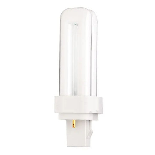 Satco S8320, T4 Pin-Based Compact Fluorescent, 13W, 4100K Cool White, 820 Lumens, GX23-2 Base, White Finish, 50 Packs