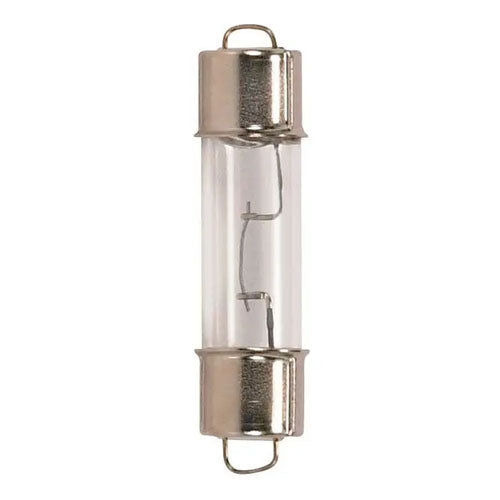 Satco S6906, Festoon Miniature, 12.42W, 12.8V, Double End Cap Base, Clear Finish, 10 Packs