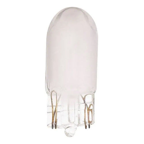 Satco S6977, T3 1/4 Miniature, 7.5W, 24V, 65 Lumens, Mini Wedge Base, Frost Finish, 10 Packs