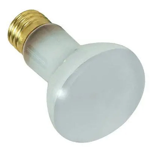 Satco S7002, R20 Incandescent, 100W, 12V, 2700K Warm White, 1000 Lumens, Medium E26 Base, Frost Finish, 10 Packs