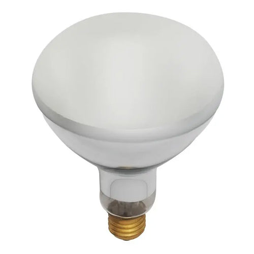 Satco S7007, BR40 Incandescent, 500W, 130V, 2700K Warm White, 5500 Lumens, Medium E26 Base, Frost Finish, 12 Packs