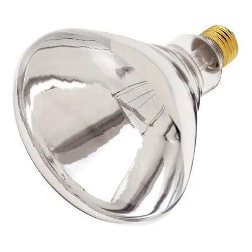 Satco S7012, R40 Incandescent, 375W, 120V, 2700K Warm White, Medium E26 Base, Clear Heat Finish, 12 Packs
