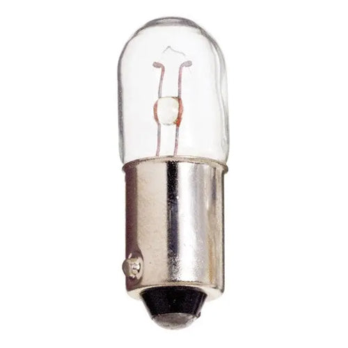 Satco S7023, T3 1/4 Miniature, 1.25W, 2.5V, 1 Lumens, Miniature Bayonet Base, Clear Finish, 10 Packs