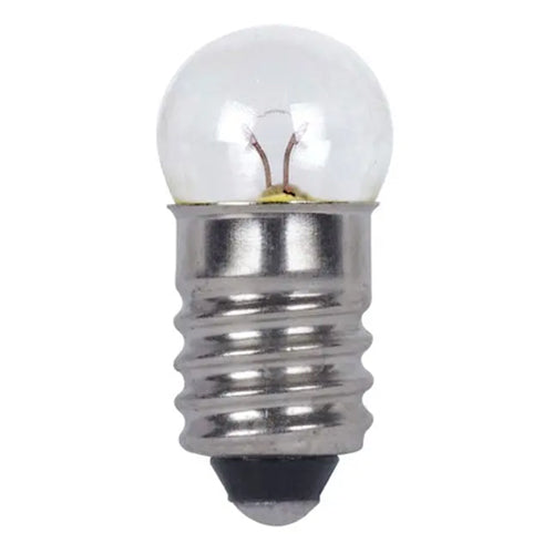 Satco S7054, G3 1/2 Miniature, 0.37W, 1.25V, Miniature Screw Base, Clear Finish, 10 Packs