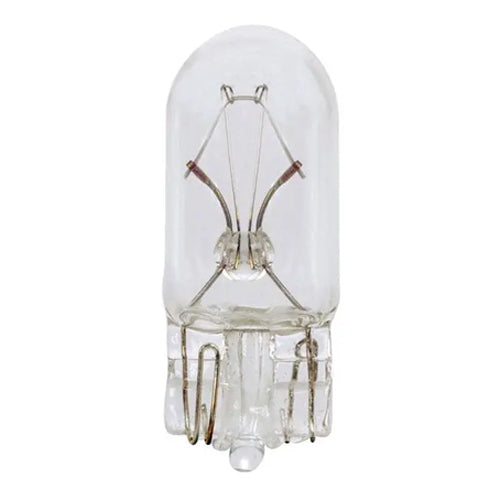 Satco S7137, T3 1/4 Miniature, 1.58W, 6.3V, 1 Lumens, Mini Wedge Base, Clear Finish, 10 Packs