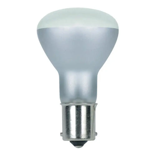 Satco S7061, R12 Miniature, 20.2W, 28V, Bayonet Single Contact Base, Frost Finish