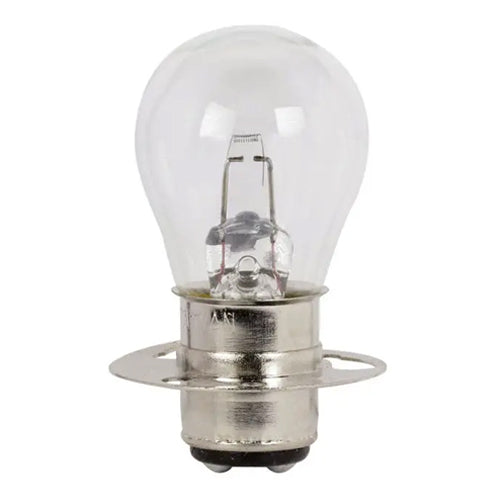 Satco S7070, S8 Miniature, 17.9W, 6.5V, 23 Lumens, Double Contact Prefocus Flanged Base, Clear Finish