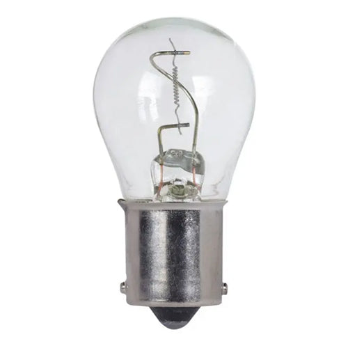 Satco S7095, S8 Miniature, 21.4W, 28V, 21 Lumens, Bayonet Single Contact Base, Clear Finish, 10 Packs