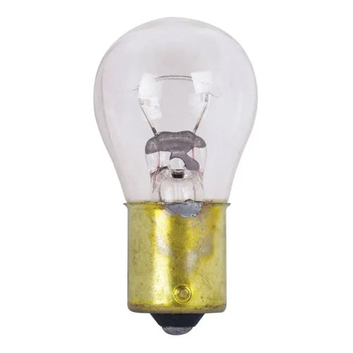 Satco S7097, S8 Miniature, 28.5W, 12.8V, 40 Lumens, Bayonet Single Contact Base, Clear Finish, 10 Packs