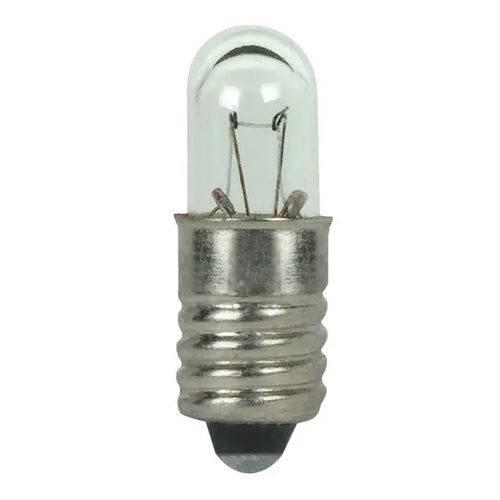 Satco S7117, T1 3/4 Miniature, 1.12W, 28V, Midget Screw Base, Clear Finish, 10 Packs