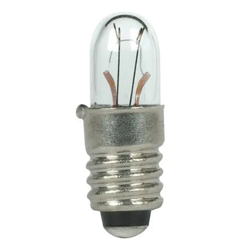 Satco S7122, T1 3/4 Miniature, 1.12W, 14V, 1 Lumens, Miniature Screw Base, Clear Finish, 10 Packs