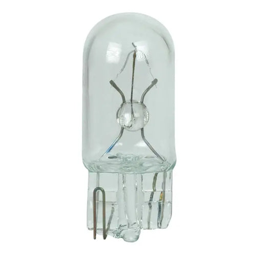 Satco S7143, T3 1/4 Miniature, 5W, 13.5V, Mini Wedge Base, Clear Finish, 10 Packs