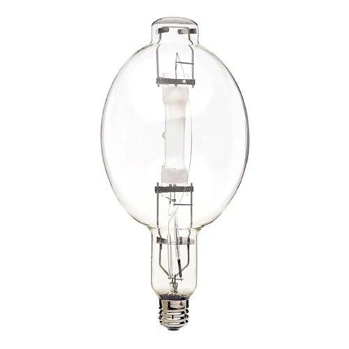 Satco S7882, Metal Halide HID, 1000W, 4200K Cool White, 105000 Lumens, Mogul Extended EX39 Base, Clear Finish