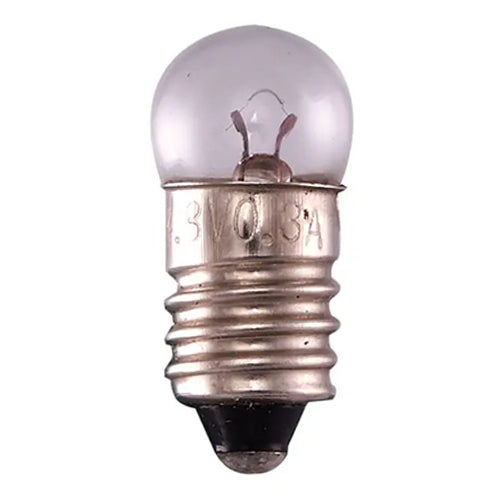 Satco S7898, G3 1/2 Miniature, 1.44W, 4.8V, Miniature Screw Base, Clear Finish, 10 Packs