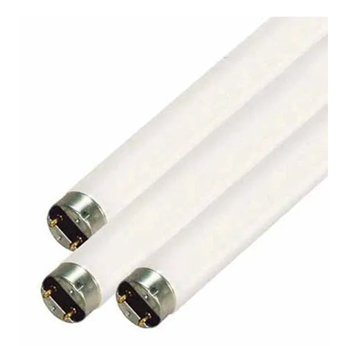 Satco S7925, 1.5' T8 Fluorescent, 15W, 3000K Warm White, 845 Lumens, Miniature Bi Pin Base, White Finish, 24 Packs