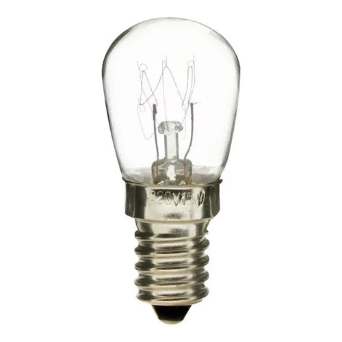 Satco S7939, Pygmy Incandescent, 15W, 120V, 2700K Warm White, 100 Lumens, European Base, Clear Finish, 25 Packs