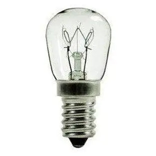 Satco S7945, Pygmy Incandescent, 15W, 130V, 2700K Warm White, European Base, Clear Finish, 25 Packs