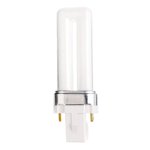 Satco S8301, T4 Pin-Based Compact Fluorescent, 5W, 4100K Cool White, 230 Lumens, G23 Base, White Finish, 50 Packs