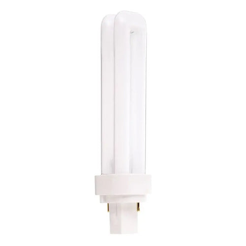 Satco S8324, T4 Pin-Based Compact Fluorescent, 18W, 4100K Cool White, 1250 Lumens, G24d-2 Base, White Finish, 50 Packs