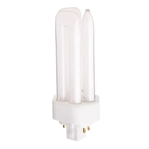 Satco S8348, T4 Pin-Based Compact Fluorescent, 26W, 4100K Cool White, 1800 Lumens, GX24q-3 (4-Pin) Base, White Finish, 50 Packs