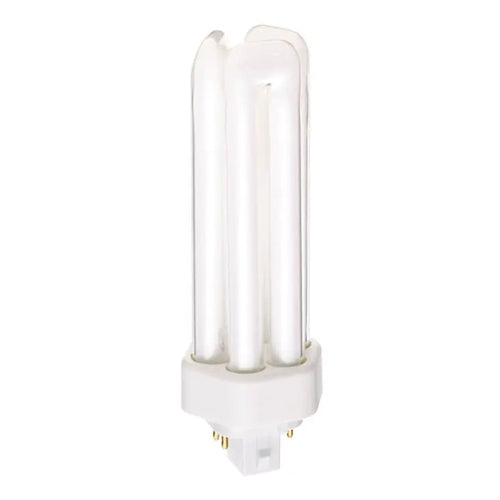 Satco S8352, T4 Pin-Based Compact Fluorescent, 32W, 4100K Cool White, 2400 Lumens, GX24q-3 (4-Pin) Base, White Finish, 50 Packs