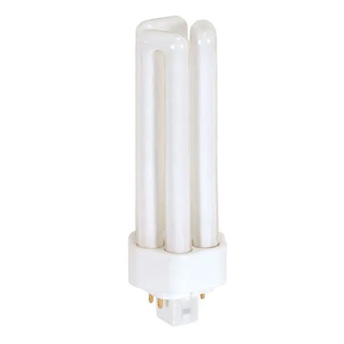 Satco S8353, T4 Pin-Based Compact Fluorescent, 42W, 2700K Warm White, 3200 Lumens, GX24q-4 (4-Pin) Base, White Finish, 50 Packs