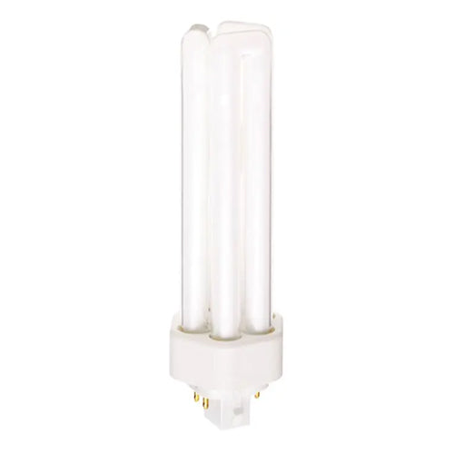 Satco S8356, T4 Pin-Based Compact Fluorescent, 42W, 4100K Cool White, 3200 Lumens, GX24q-4 (4-Pin) Base, White Finish, 50 Packs