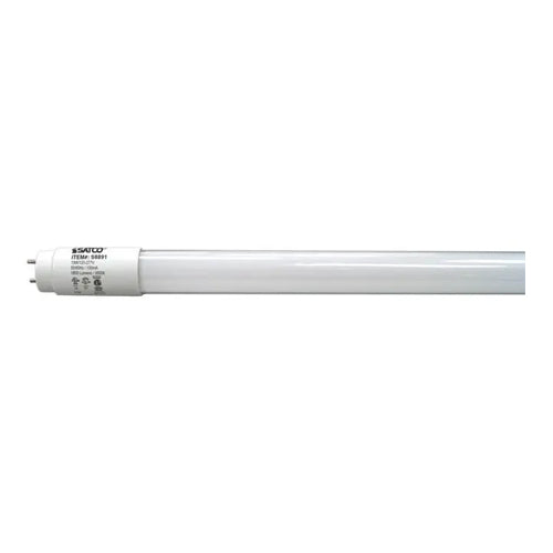 Satco S8891, 4' T8 LED, 13W, 120-277V, 3500K Neutral White, 1900 Lumens, Medium Bi Pin Base, Frost Finish
