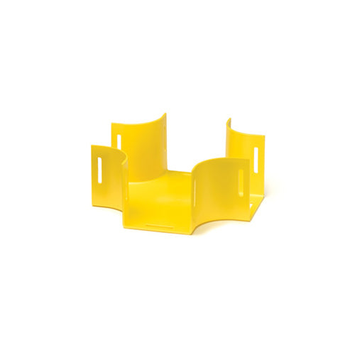 Leviton S8HCR-HCR, 4''x8'' Horizontal Cross without Cover, Yellow