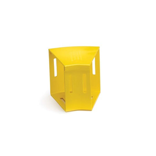 Leviton S8HEL-3DC, 4''x8'' Horizontal Elbow with Cover, 30 Deg, Yellow