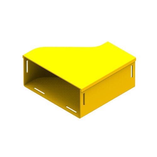 Leviton S8RDR-RHC, 4''x8'' Reducer to 4''x4'' Right Hand with Cover