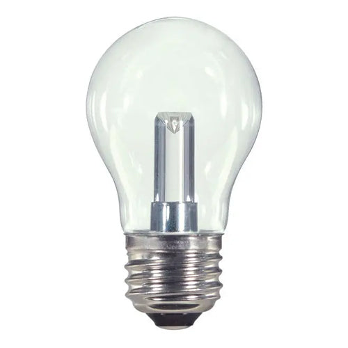 Satco S9150, A15 LED, 1.4W, 120V, 2700K Warm White, 36 Lumens, Medium E26 Base, Clear Finish, 12 Packs