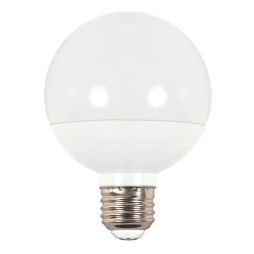 Satco S9203, G25 Globe LED, 6W, 120V, 5000K Natural Light, 450 Lumens, Medium E26 Base, White Finish, 6 Packs