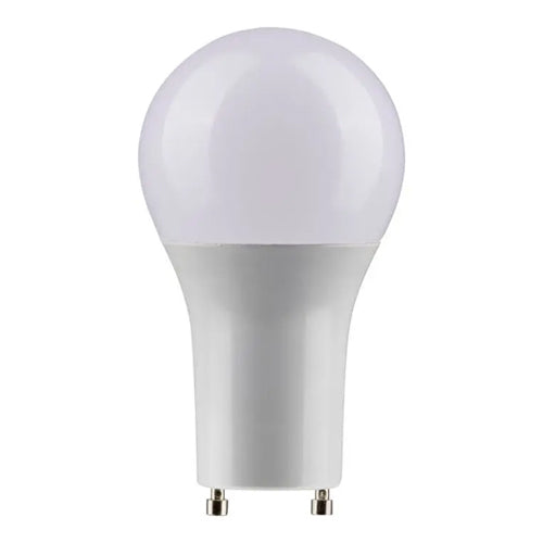 Satco S9708, A19 LED, 10W, 120V, 3000K Warm White, 800 Lumens, Bi Pin GU24 Base, Frost Finish, 6 Packs