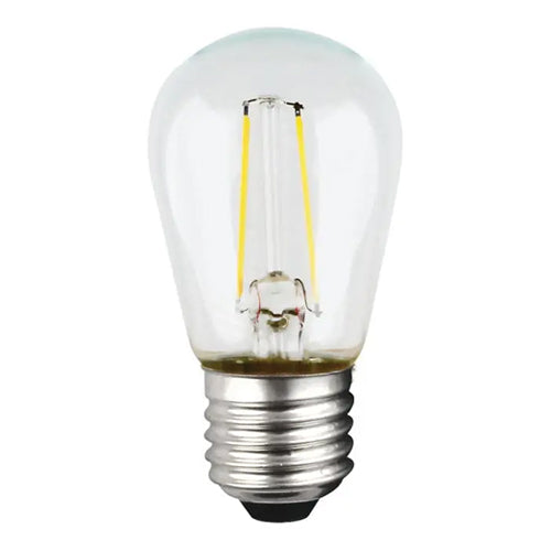 Satco S9807, S14 LED Filament, 1W, 120V, 2700K Warm White, 100 Lumens, Medium E26 Base, Clear Finish, 24 Packs