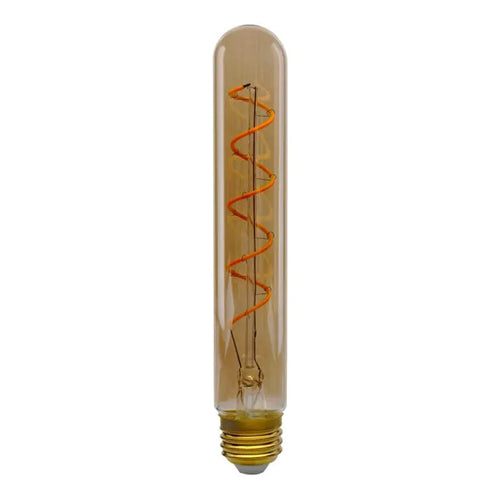 Satco S9971, T9 LED Filament, 4.5W, 120V, 2000K, 240 Lumens, Medium E26 Base, Transparent Amber Finish